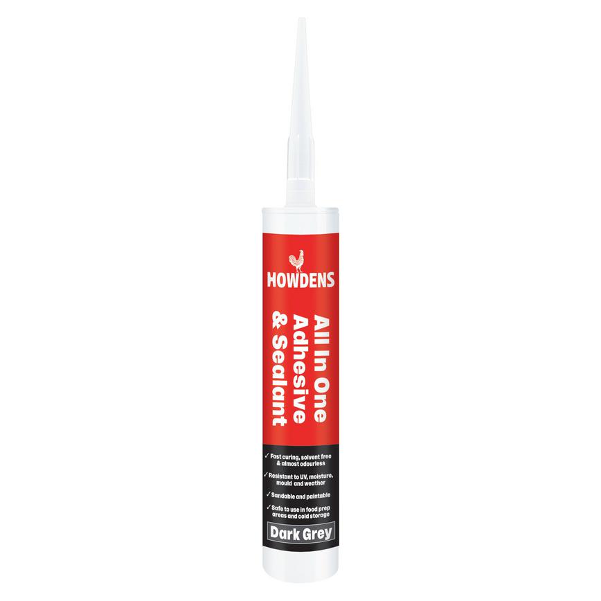 Howdens All in One Adhesive Sealant 290ml Dark Grey