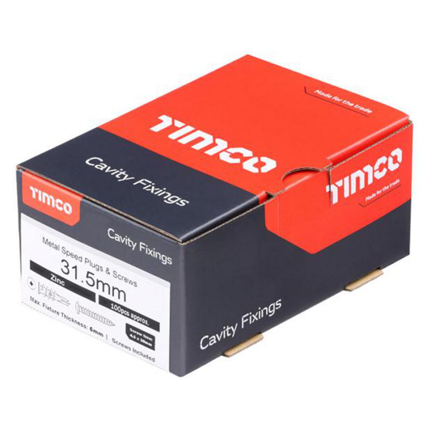 TIMCO Plasterboard Fixing 35mm (100) Box