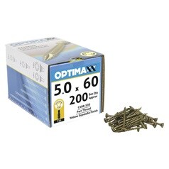 Optimaxx Torx Screw Box 5 x 60mm (200) Box And Screws