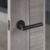 Daytona Grey Laminate 2'3'' Glazed Lecco Matt Black Handle Pack Cameo