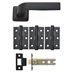 Manet Matt Black Lock and Latch Pack