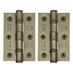 Eclipse Antique Brass 76mm x 51mm Light Duty Grade 7 Ball Bearing Fire Rated Butt Hinge Pack of 2