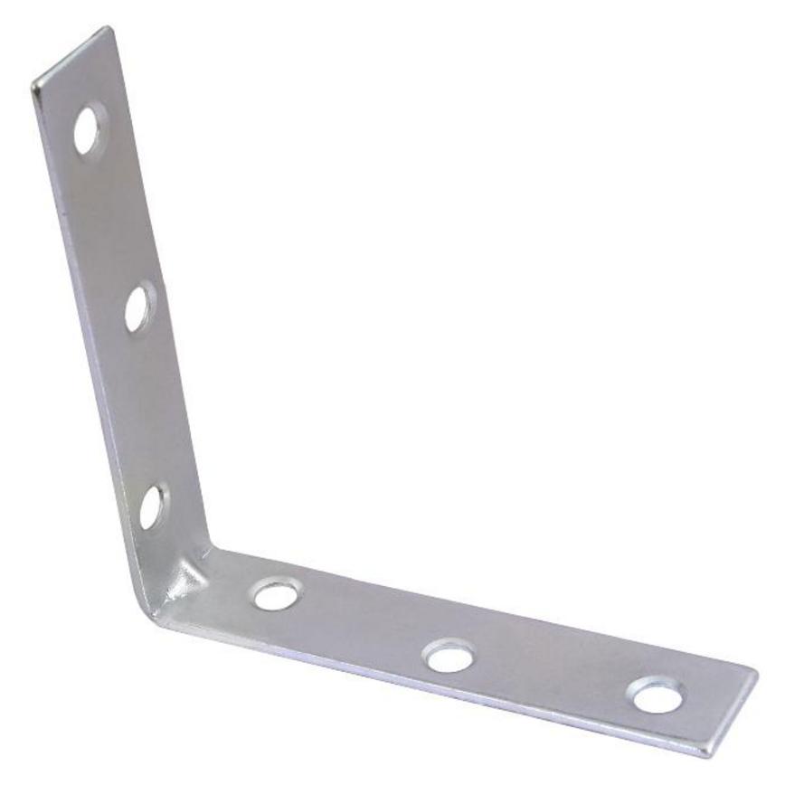 75mm x 15mm x 75mm Bright Zinc Plated Steel Corner Brace Pack of 10