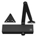 Union CE24V Adjustable Size 2-4 Overhead Matt Black Door Closer