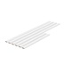 2061mm x 80mm Corner Walk In Larder Rail Pack of 6 White