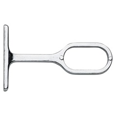 Oval Shaped Centre Bracket for Wardrobe Rail