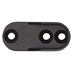 Black Oval Wardrobe Rail End Socket