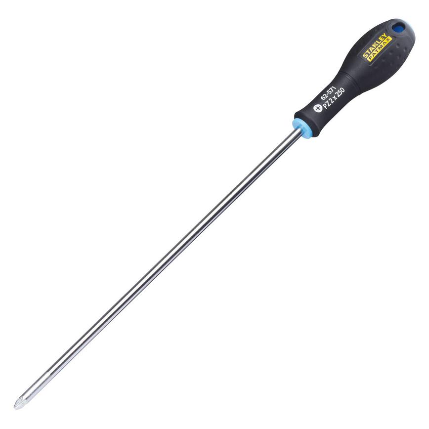 Stanley Fatmax PZ2 x 250mm Pozi Standard Screwdriver Angled View