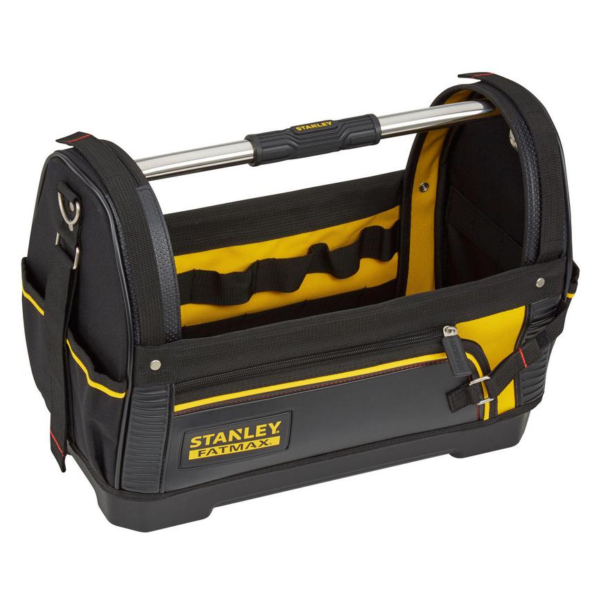 Stanley Fatmax 1-93-951 18" Fabric Open Tote Empty Angled View