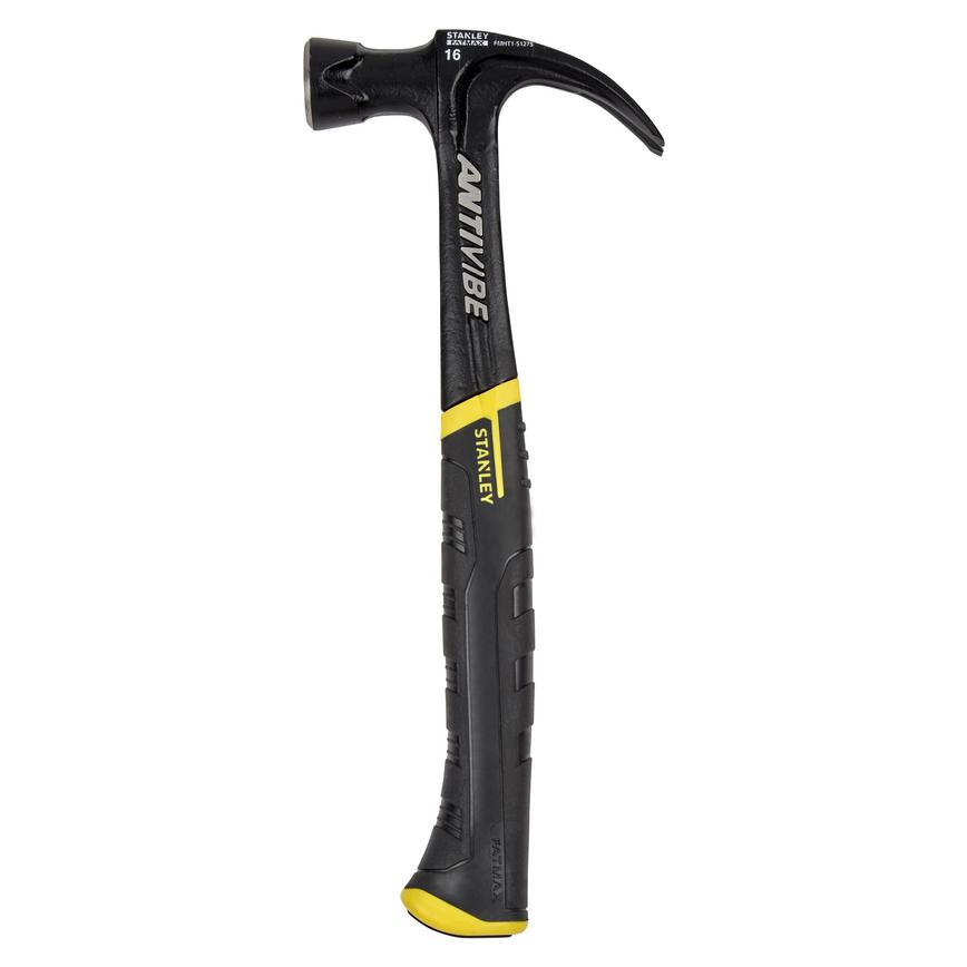 Stanley anti-vibe Claw Hammer 16oz Vertical Cut Out