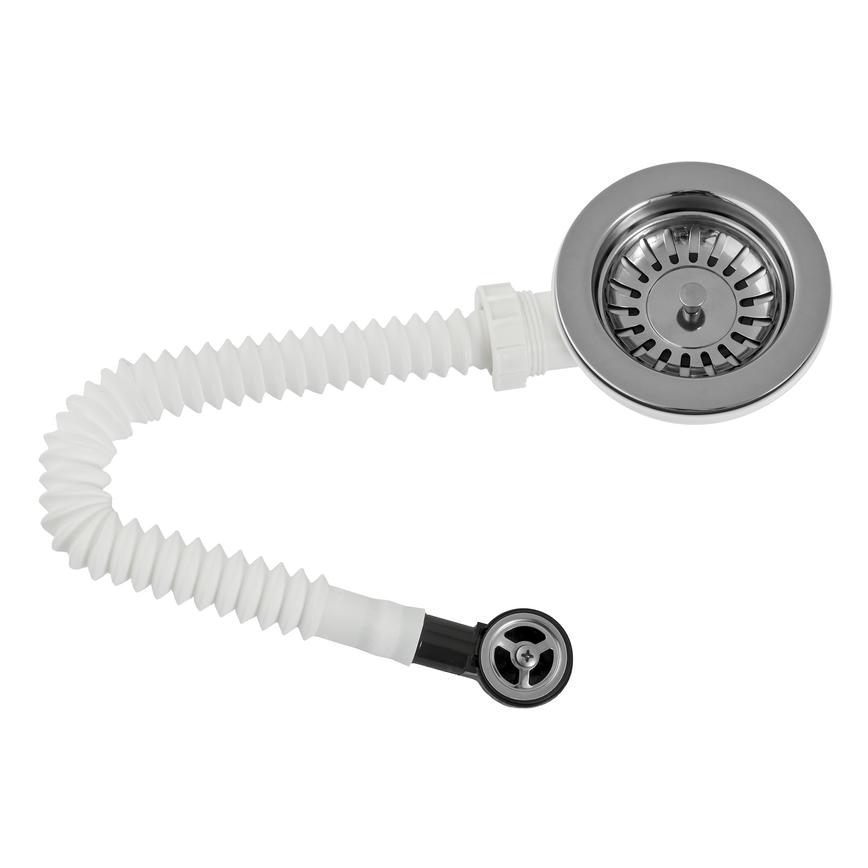 90mm Nickel Single Bowl Strainer Waste