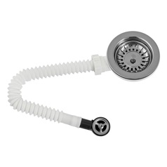 90mm Nickel Single Bowl Strainer Waste