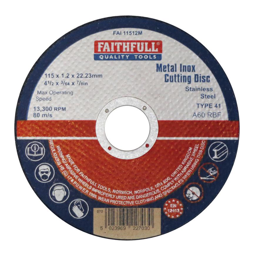 TLS5794 - Faithfull Metal Cutting Disc  FAI11512M