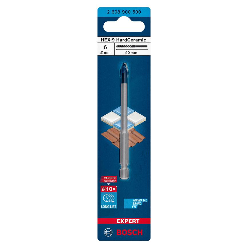 Bosch Ceramic Drill Bit 6x90mm Packaging