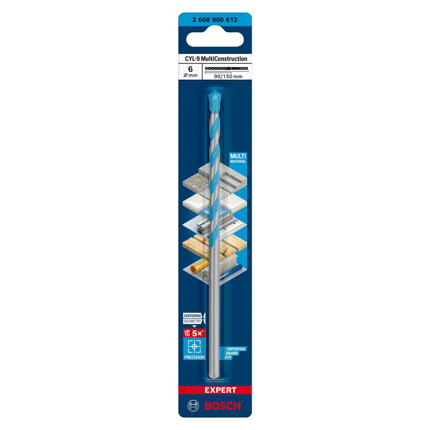 Bosch Multi Material Drill Bit 6x90x150mm Packaging