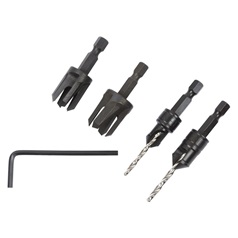 Snappy 4pc Countersink Plug Set