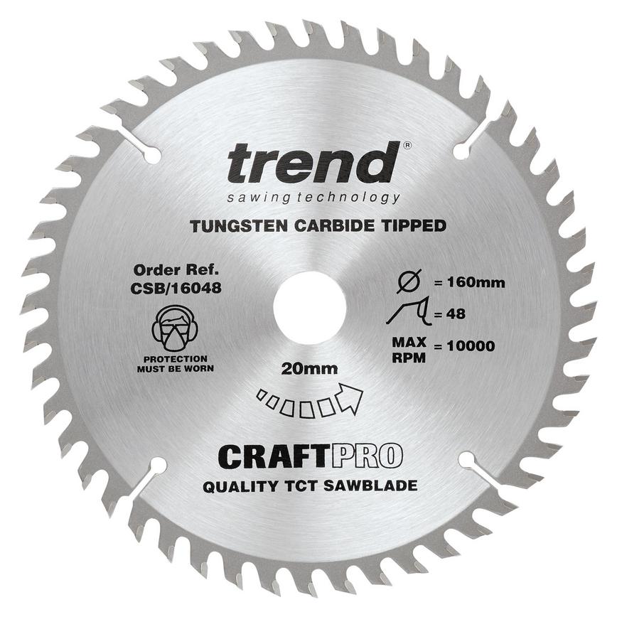 Trend Craft Pro160mm x 48T Circular Saw Blade