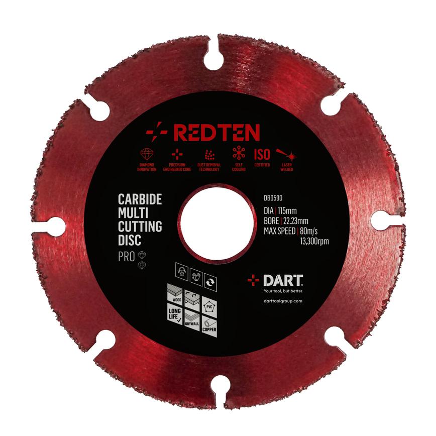 DART Red Ten PRO CD-M Carbide Multi Cutting Disc 115mm