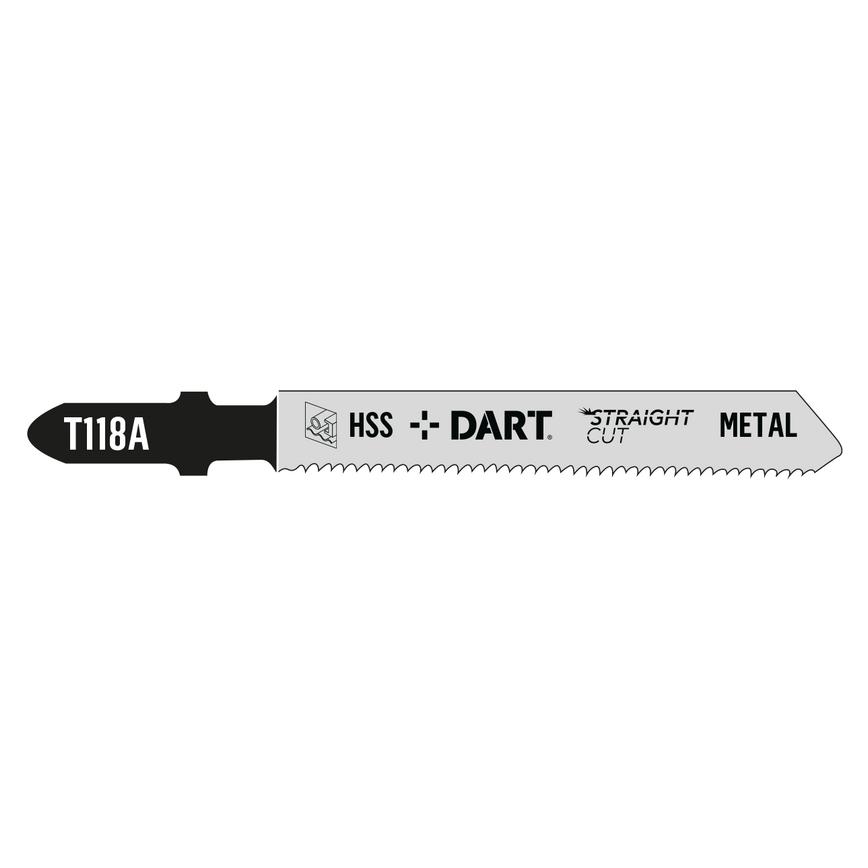 DART T118A Metal Cutting Jigsaw Blade 5pk