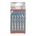 Bosch T118A 5Pack Jigsaw Blades T-Shank
