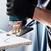 Bosch Hardwood Jigsaw cutting chipboard