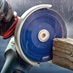Bosch Xlock Multi Material Cutting Disc in use on wood