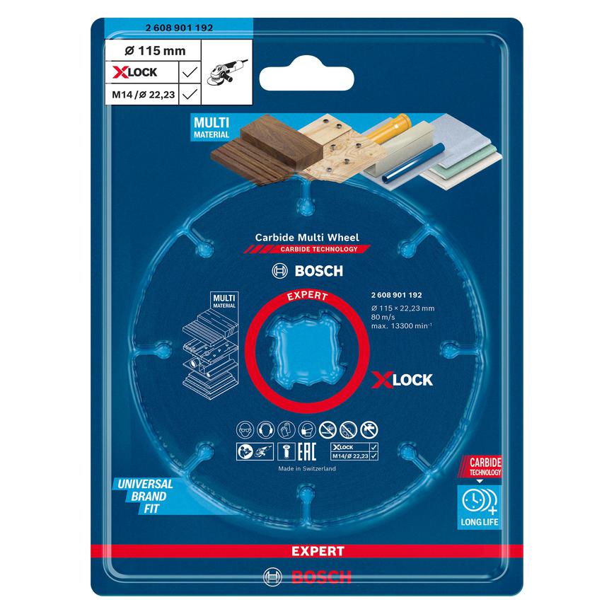 Bosch Xlock Multi Material Cutting Disc Packaging