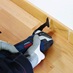 Multi tool set being used on skirting
