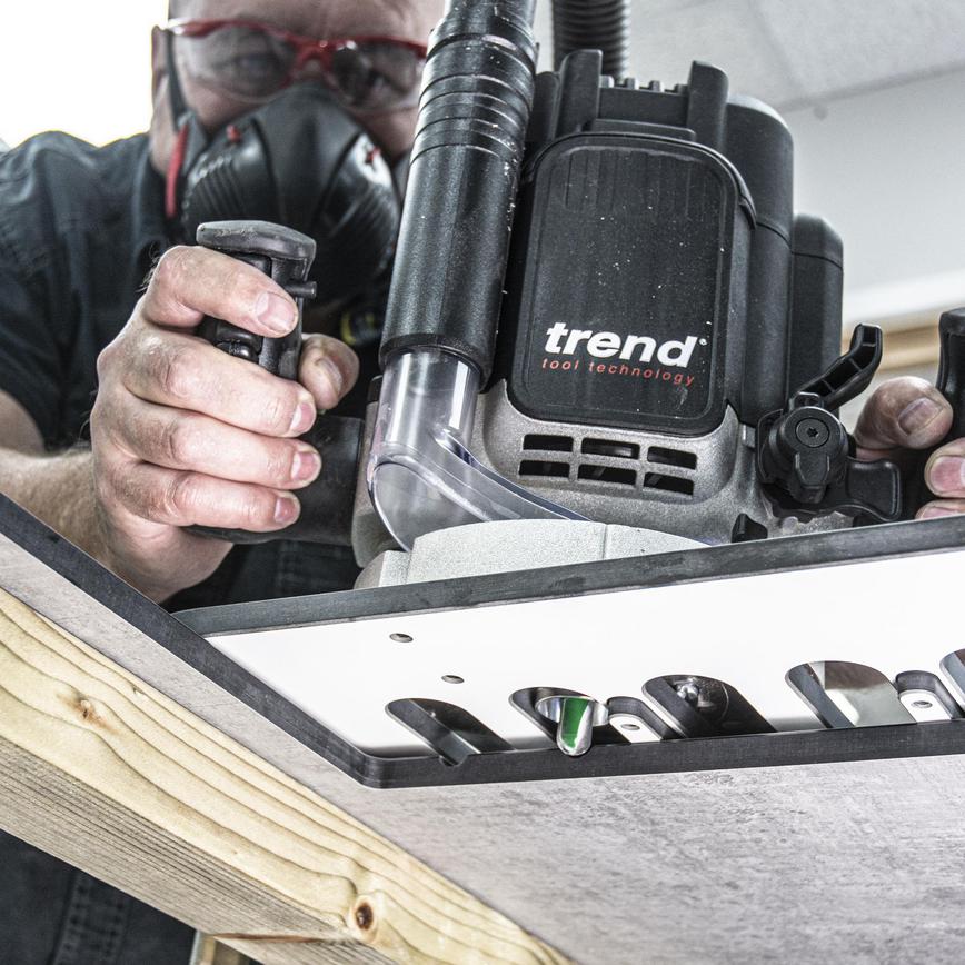 Trend 600mm Drainer Groove Jig In Use