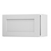 Allendale Dove Grey 600 Integrated Microwave Topbox Door Open