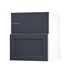 Allendale Navy 600 Hob / Pan Drawer Door Open