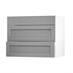 Allendale Slate Grey 900 Pan Drawer Door Open