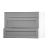 Allendale Slate Grey 1000 Fridge Freezer Wall Door Open