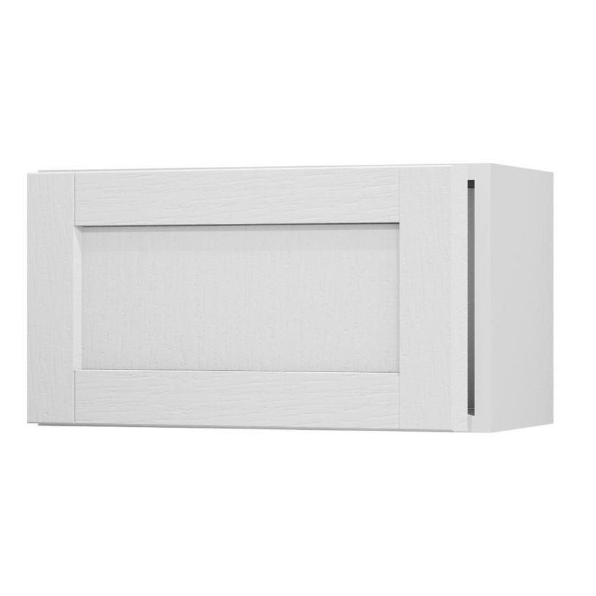 Allendale White 600 Integrated Microwave Topbox Door Open
