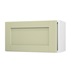 Allendale Sage Green 600 Integrated Microwave Topbox Door Open