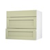Allendale Sage Green 800 Pan Drawer Door Open