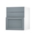 Allendale Dusk Blue 600 Hob / Pan Drawer Door Open