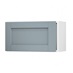 Allendale Dusk Blue 600 Integrated Microwave Topbox Door Open