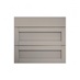 Allendale Pebble 800mm x 275mm Pan Drawer Front Shown Closed from the Front as Part of a Full Drawer Unit