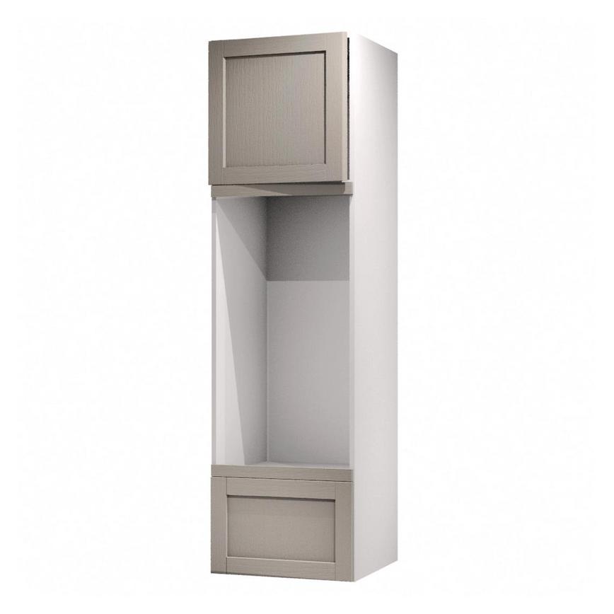 Allendale Pebble 600mm x 570mm Appliance Door Shown Open at an Angle as Part of an Appliance Tower Unit