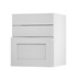 Chelford Dove Grey 600 Hob / Pan Drawer Door Open