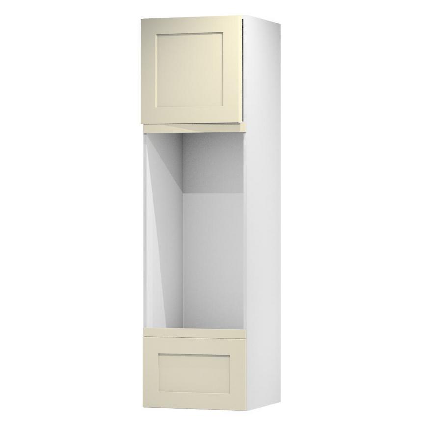 Chelford Ivory 600 Tall Appliance Tower Door Open 570mm