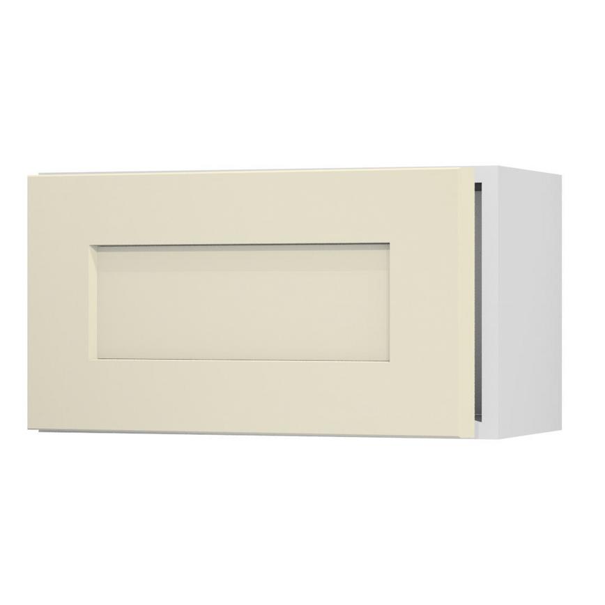 Chelford Ivory 600 Integrated Microwave Topbox Door Open