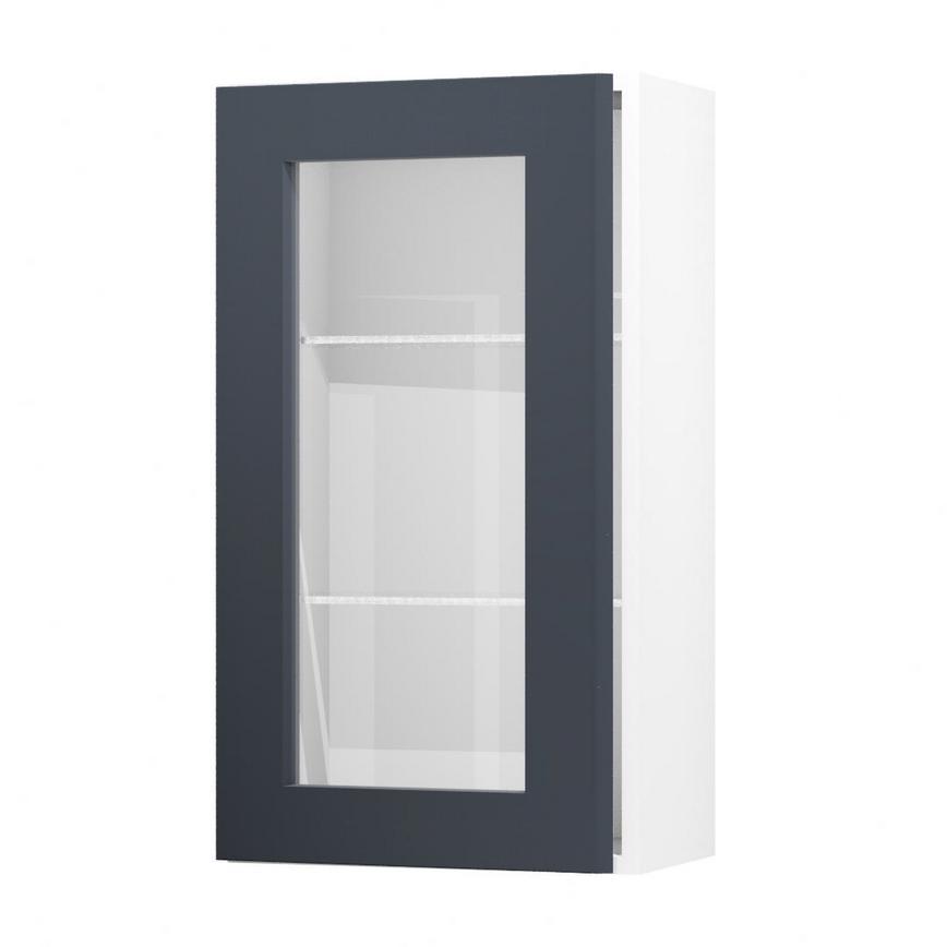 Chelford Navy 500 Tall Glass Door Open