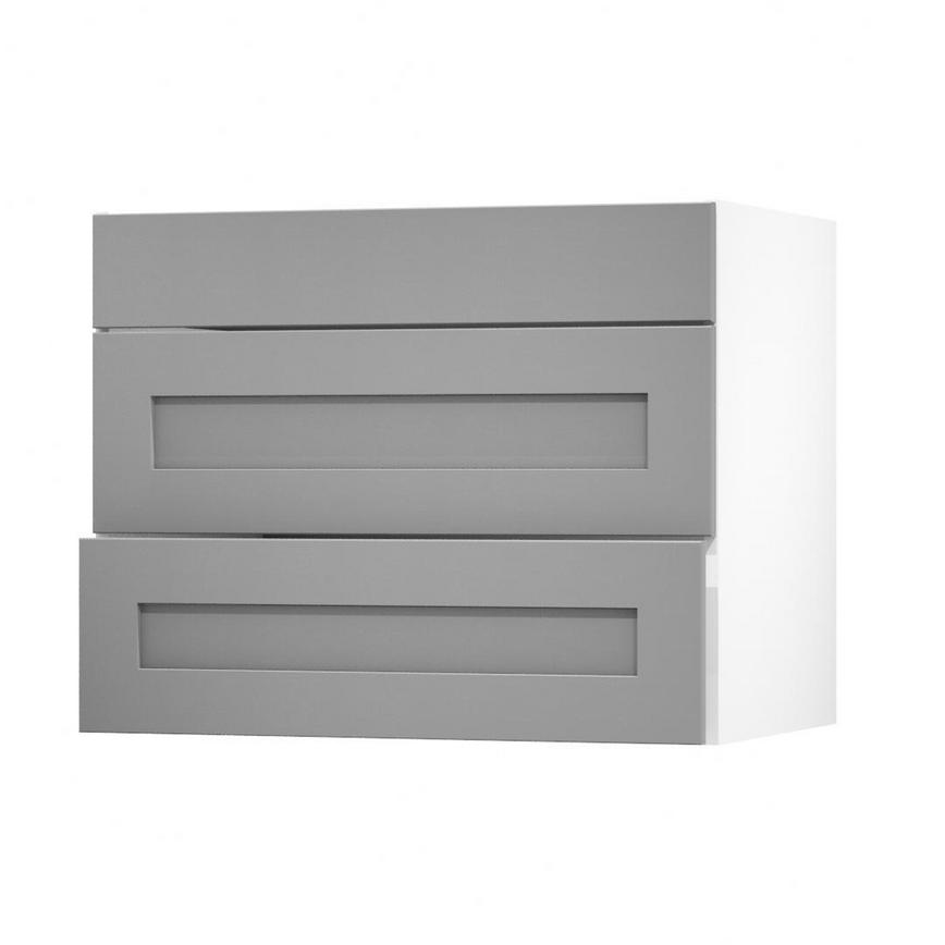 Chelford Slate Grey 900 Pan Drawer Door Open