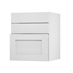 Chelford White Paintable 600 Hob / Pan Drawer Door Open