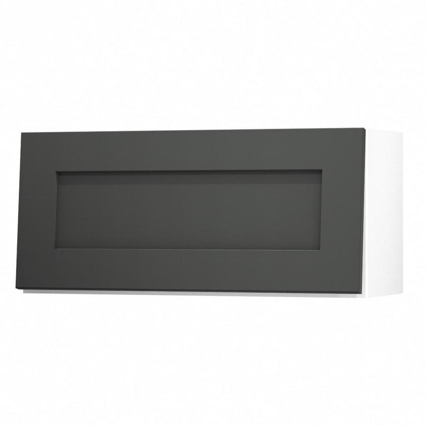 Chelford Charcoal 800 Half Height / Pan Drawer Door Open