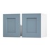 Chelford Dusk Blue 800 Double Belfast Sink Door Open