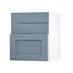 Chelford Dusk Blue 600 Hob / Pan Drawer Door Open