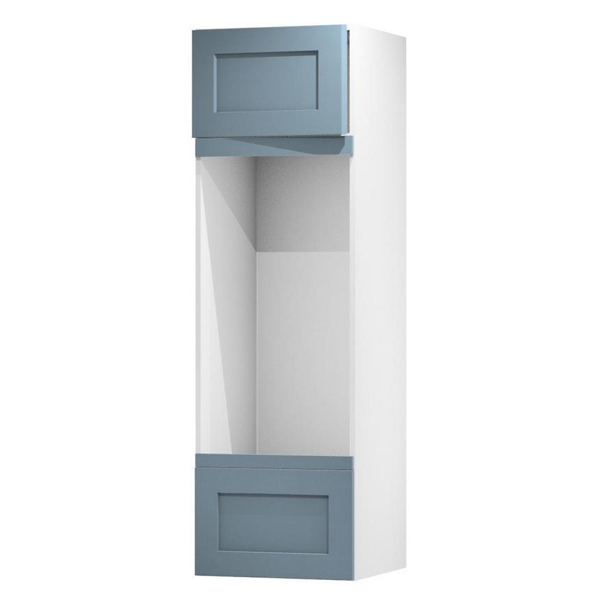 Chelford Dusk Blue 600 Appliance Tower Door Open 437mm